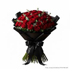 50 red roses