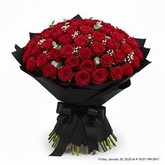 100 red roses  