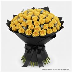 100 yellow roses